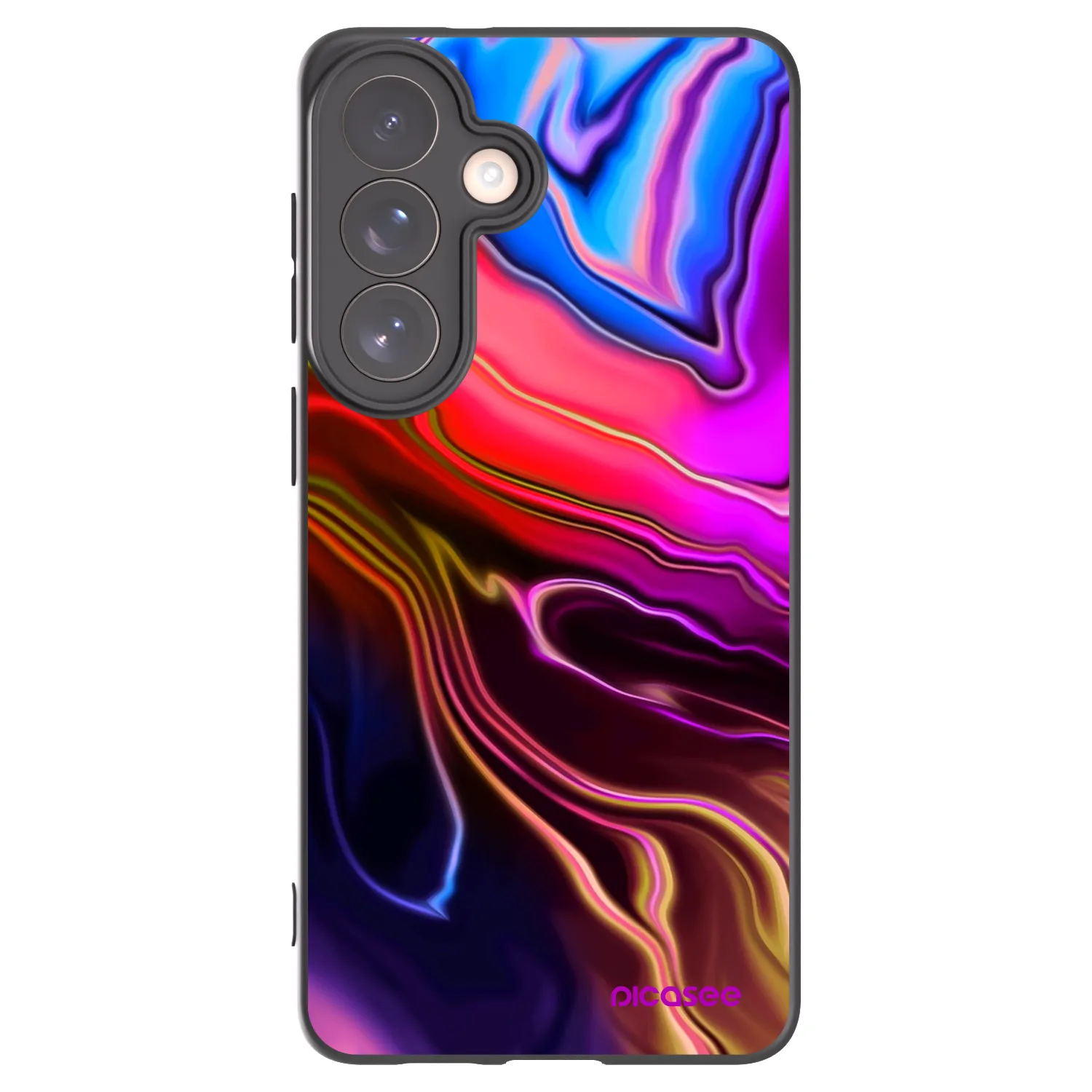 Picasee silikonowe czarne etui na Samsung Galaxy S26+ - Electric