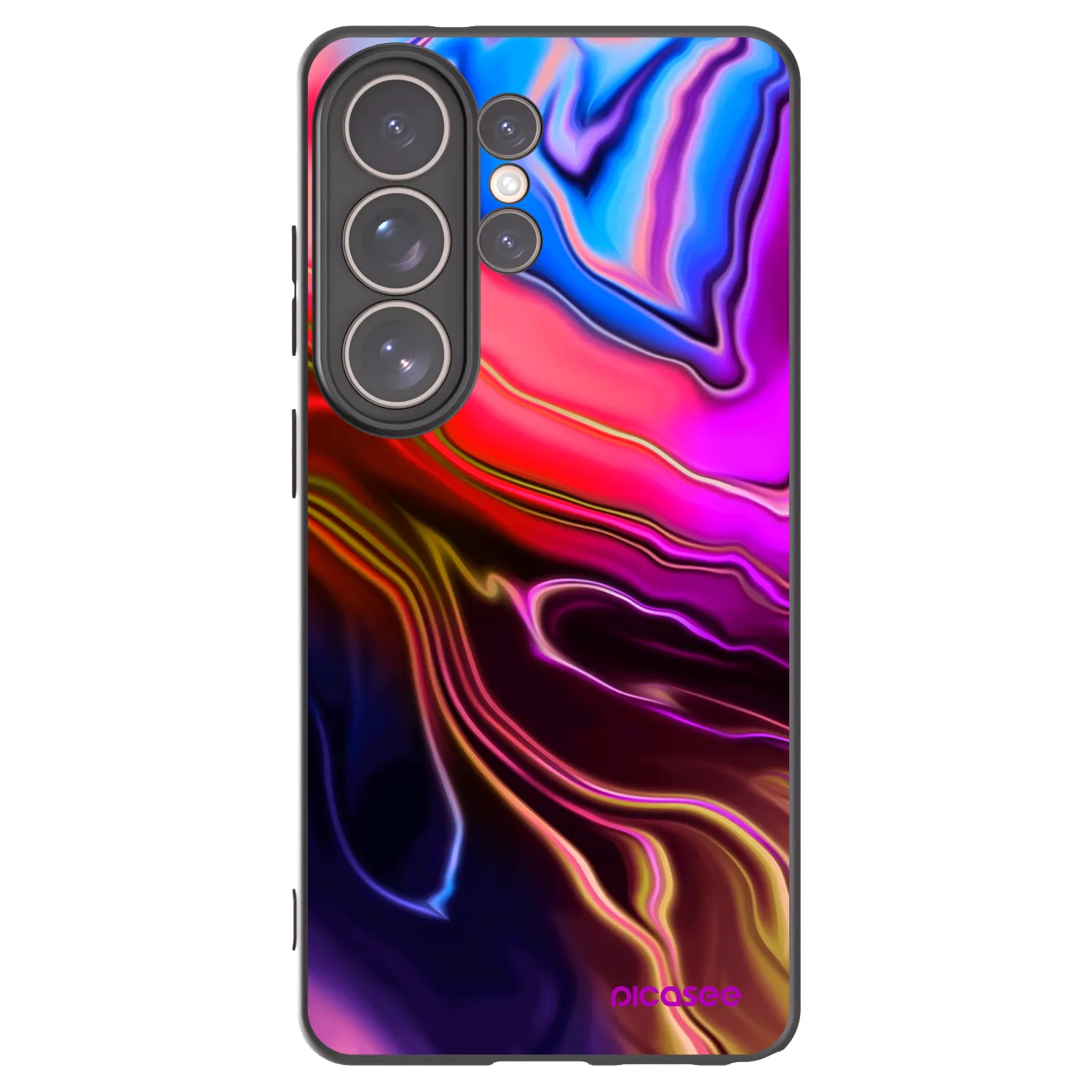 Picasee silikonowe czarne etui na Samsung Galaxy S26 Ultra - Electric