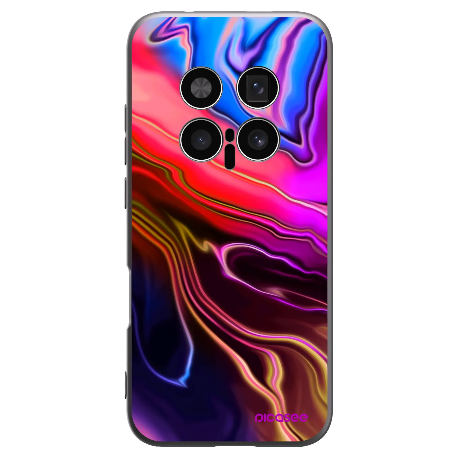 Picasee silikonowe czarne etui na Honor Magic8 Pro 5G - Electric