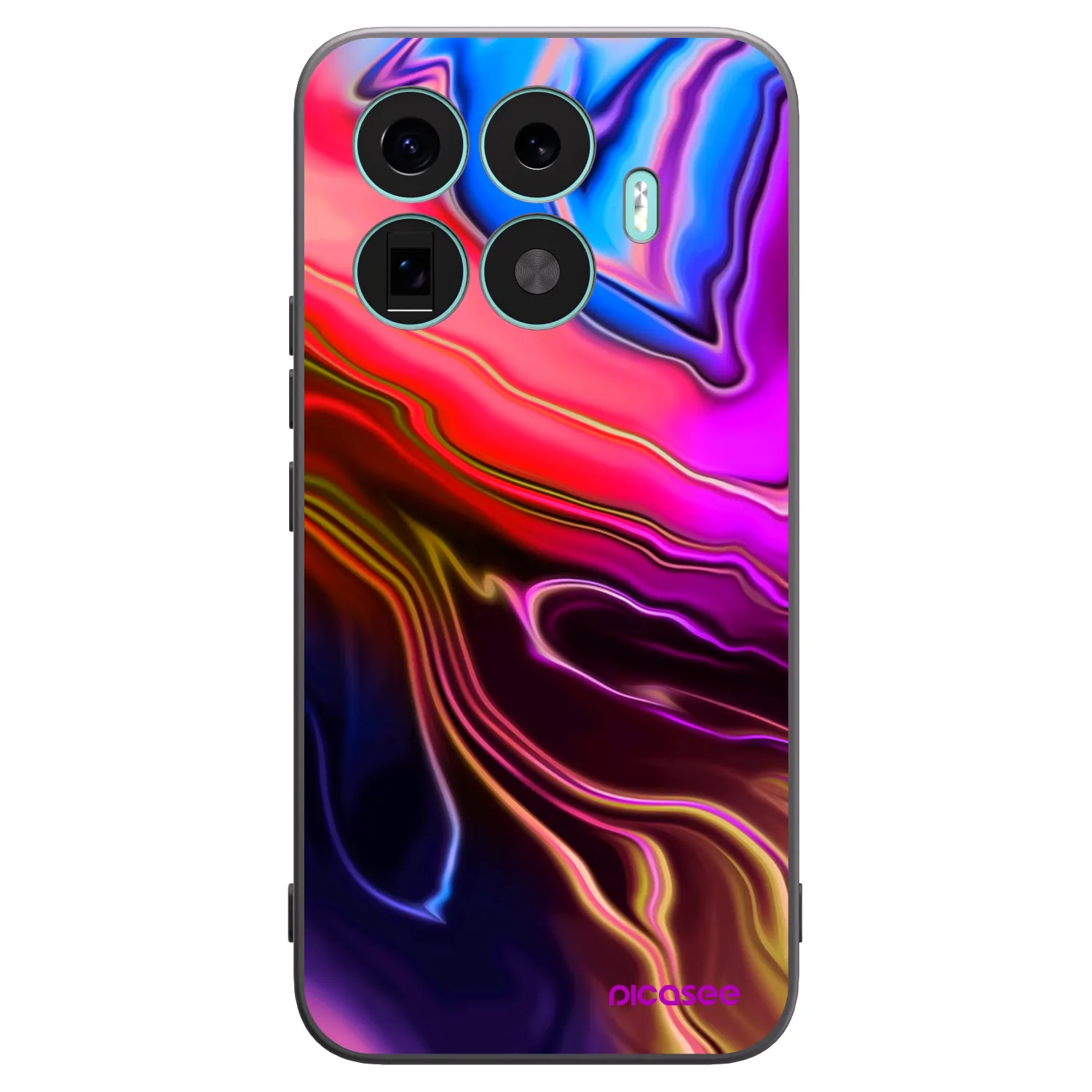Picasee silikonowe czarne etui na Xiaomi 17T Pro - Electric