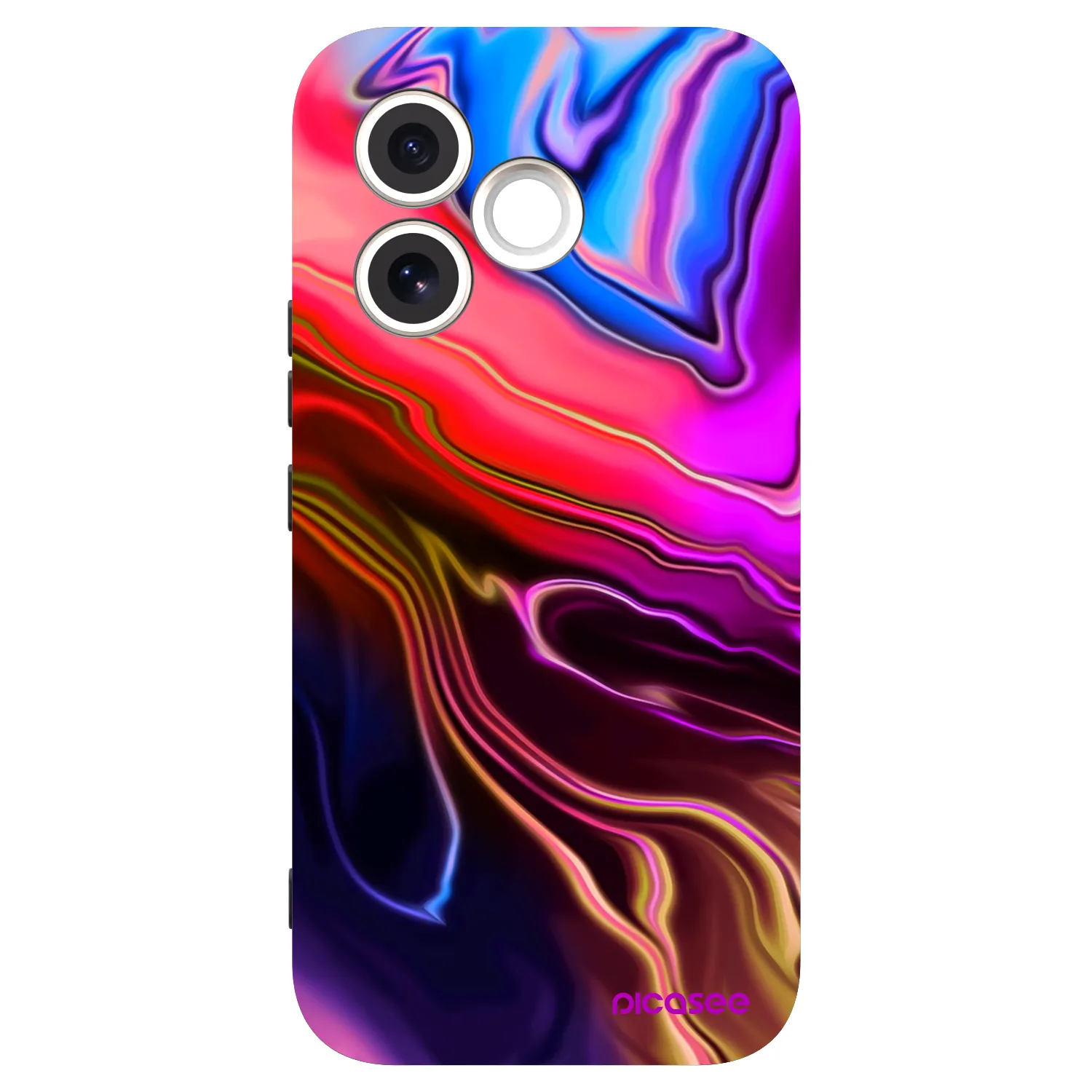 Picasee silikonowe czarne etui na Honor 600 Lite - Electric