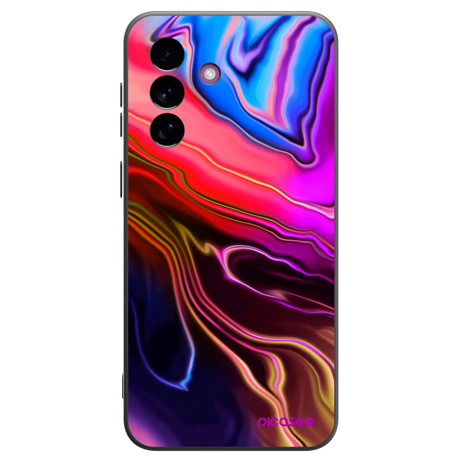Picasee silikonowe czarne etui na Samsung Galaxy A37 - Electric