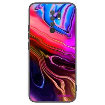 Picasee silikonowe czarne etui na Xiaomi Redmi 9 - Electric