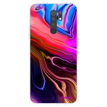Picasee silikonowe przeźroczyste etui na Xiaomi Redmi 9 - Electric