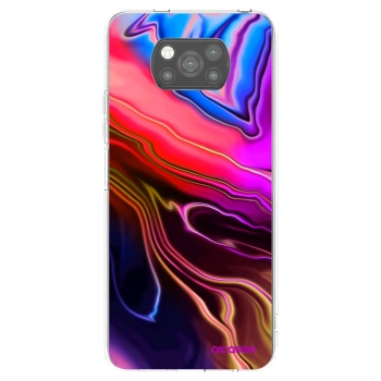 Picasee silikonowe czarne etui na Xiaomi Poco X3 - Electric