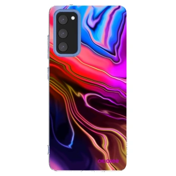 Picasee silikonowe przeźroczyste etui na Samsung Galaxy S20 FE - Electric