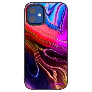 Picasee silikonowe czarne etui na Apple iPhone 12 mini - Electric