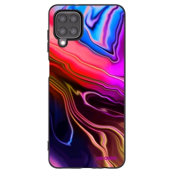 Picasee silikonowe czarne etui na Samsung Galaxy A12 A125F - Electric