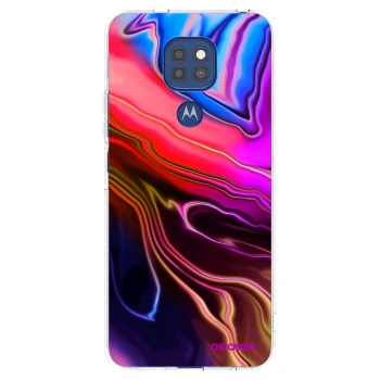 Picasee silikonowe przeźroczyste etui na Motorola Moto G9 Play - Electric