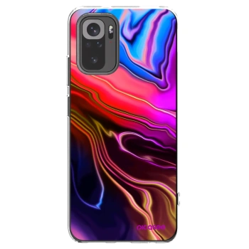 Picasee silikonowe przeźroczyste etui na Xiaomi Redmi Note 10 - Electric