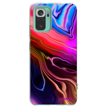 Picasee silikonowe przeźroczyste etui na Xiaomi Redmi Note 10 Pro - Electric