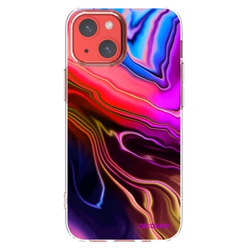 Picasee silikonowe przeźroczyste etui na Apple iPhone 13 mini - Electric