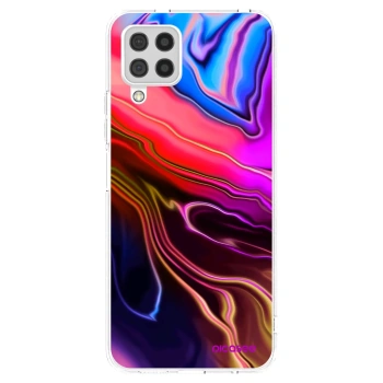 Picasee silikonowe przeźroczyste etui na Samsung Galaxy A22 A225F 4G - Electric