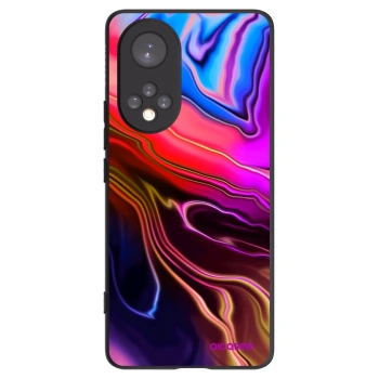 Picasee silikonowe czarne etui na Huawei Nova 9 - Electric