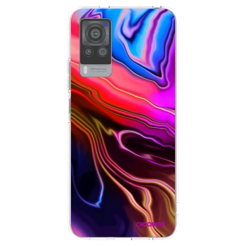 Picasee silikonowe przeźroczyste etui na Vivo X60 Pro 5G - Electric