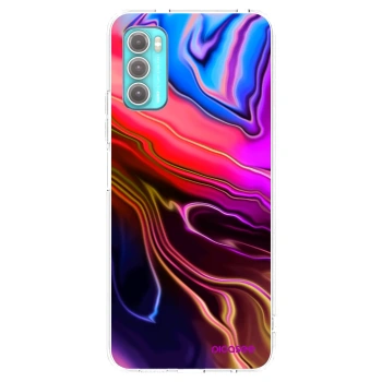 Picasee silikonowe przeźroczyste etui na Motorola Moto G60 - Electric