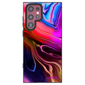 Picasee silikonowe czarne etui na Samsung Galaxy S22 Ultra 5G - Electric