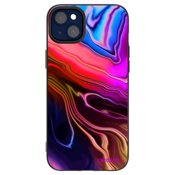 Picasee silikonowe czarne etui na Apple iPhone 14 Plus - Electric