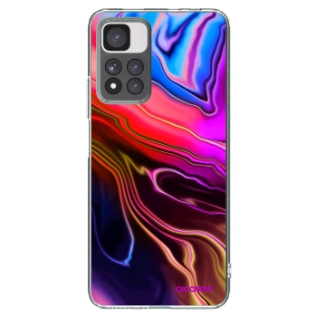 Picasee silikonowe przeźroczyste etui na Xiaomi Redmi Note 11 Pro+ 5G - Electric