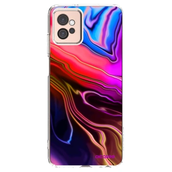 Picasee silikonowe przeźroczyste etui na Motorola Moto G32 - Electric