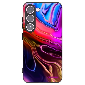 Picasee silikonowe czarne etui na Samsung Galaxy S23 5G - Electric