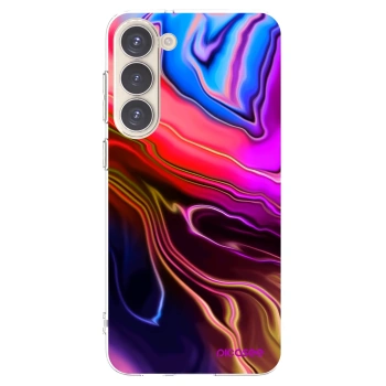 Picasee silikonowe przeźroczyste etui na Samsung Galaxy S23+ 5G - Electric