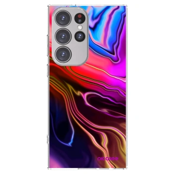Picasee silikonowe przeźroczyste etui na Samsung Galaxy S23 Ultra 5G - Electric