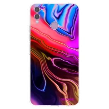 Picasee silikonowe przeźroczyste etui na Honor 8X - Electric