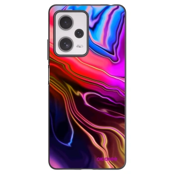 Picasee silikonowe czarne etui na Xiaomi Redmi Note 12 Pro+ 5G - Electric