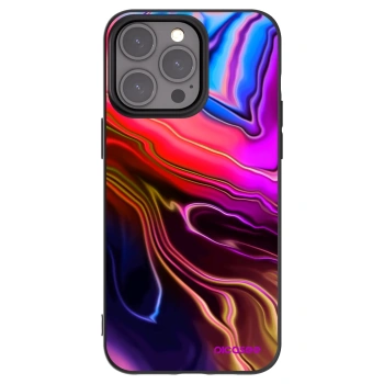 Picasee silikonowe czarne etui na Apple iPhone 15 Pro Max - Electric