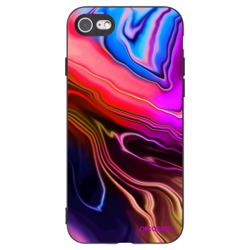 Picasee silikonowe czarne etui na Apple iPhone 7 - Electric