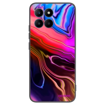 Picasee silikonowe czarne etui na Honor 70 Lite - Electric