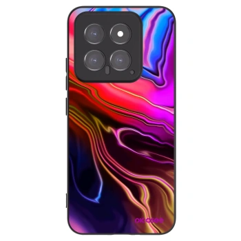Picasee silikonowe czarne etui na Xiaomi 14 - Electric