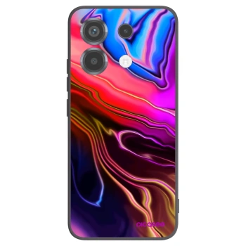 Picasee silikonowe czarne etui na Xiaomi Poco X6 - Electric