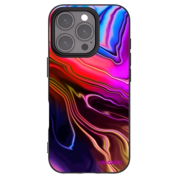 Picasee silikonowe czarne etui na Apple iPhone 16 Pro - Electric