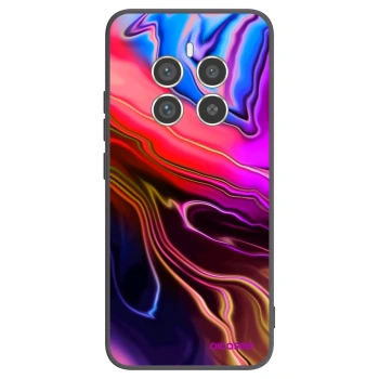 Picasee silikonowe czarne etui na Realme 12 Pro 5G - Electric