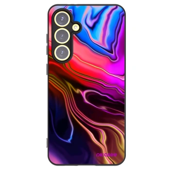 Picasee silikonowe czarne etui na Samsung Galaxy S24 FE S721B - Electric