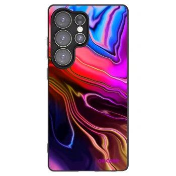 Picasee silikonowe czarne etui na Samsung Galaxy S25 Ultra 5G - Electric