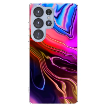 Picasee silikonowe przeźroczyste etui na Samsung Galaxy S25 Ultra 5G - Electric