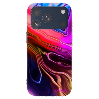 Picasee silikonowe przeźroczyste etui na Apple iPhone 17 Pro - Electric