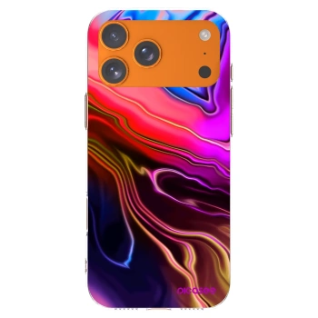 Picasee silikonowe przeźroczyste etui na Apple iPhone 17 Pro Max - Electric