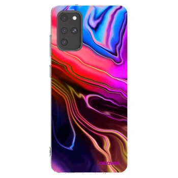 Picasee silikonowe przeźroczyste etui na Samsung Galaxy S20+ G985F - Electric