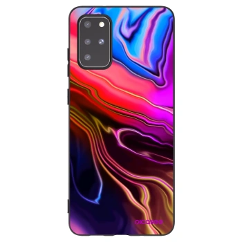 Picasee silikonowe czarne etui na Samsung Galaxy S20+ G985F - Electric