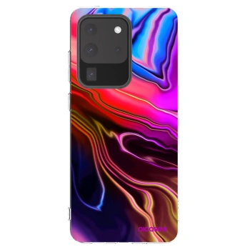 Picasee silikonowe przeźroczyste etui na Samsung Galaxy S20 Ultra 5G G988F - Electric