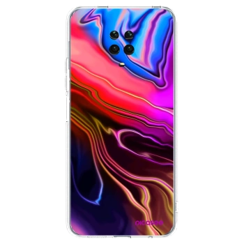 Picasee silikonowe przeźroczyste etui na Xiaomi Redmi Note 9 Pro - Electric