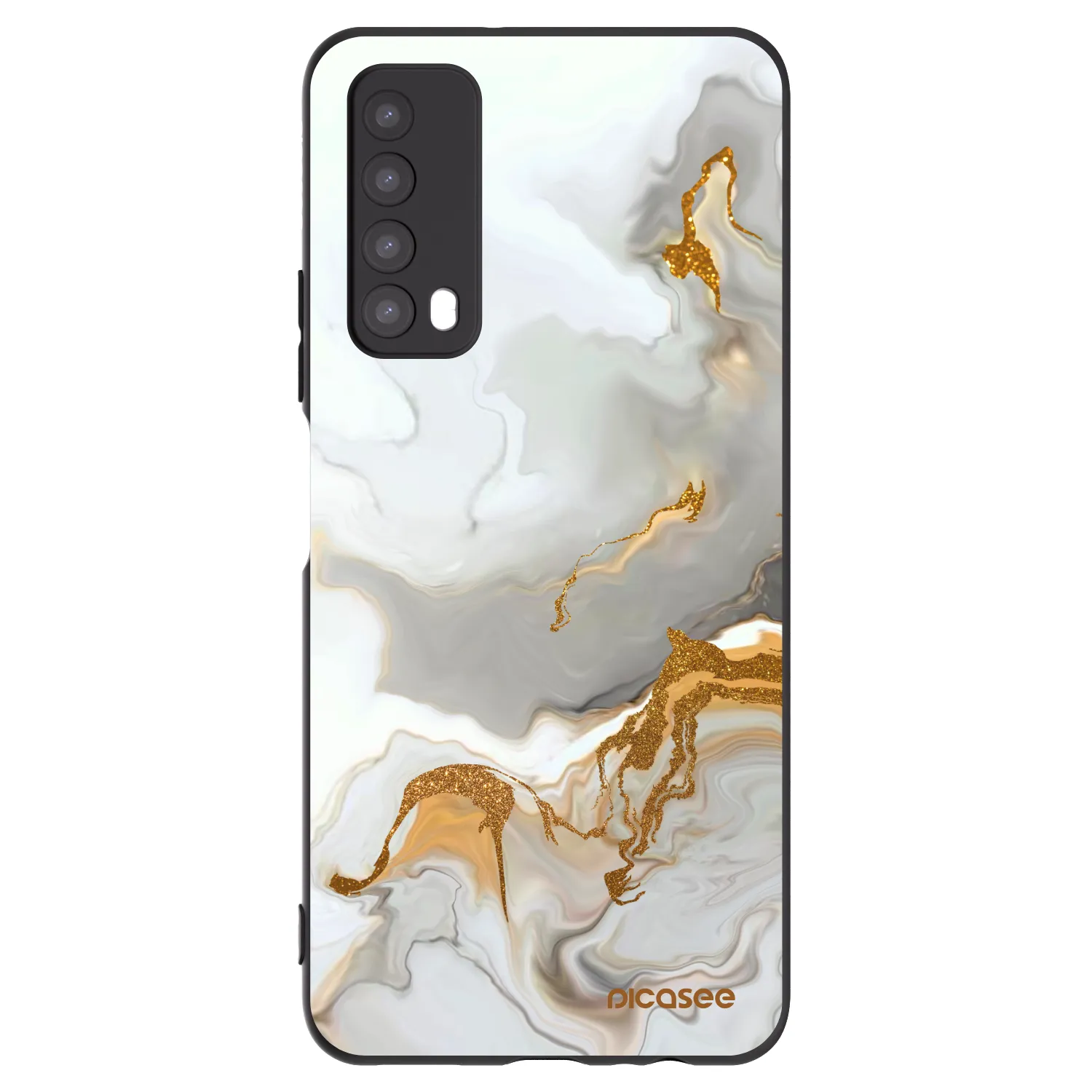 Picasee silikonowe czarne etui na Huawei P Smart 2021 - Her