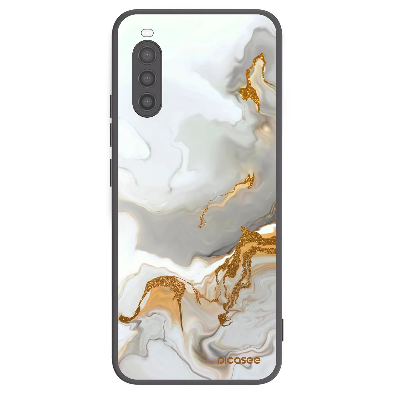 Picasee silikonowe czarne etui na Sony Xperia 10 II - Her