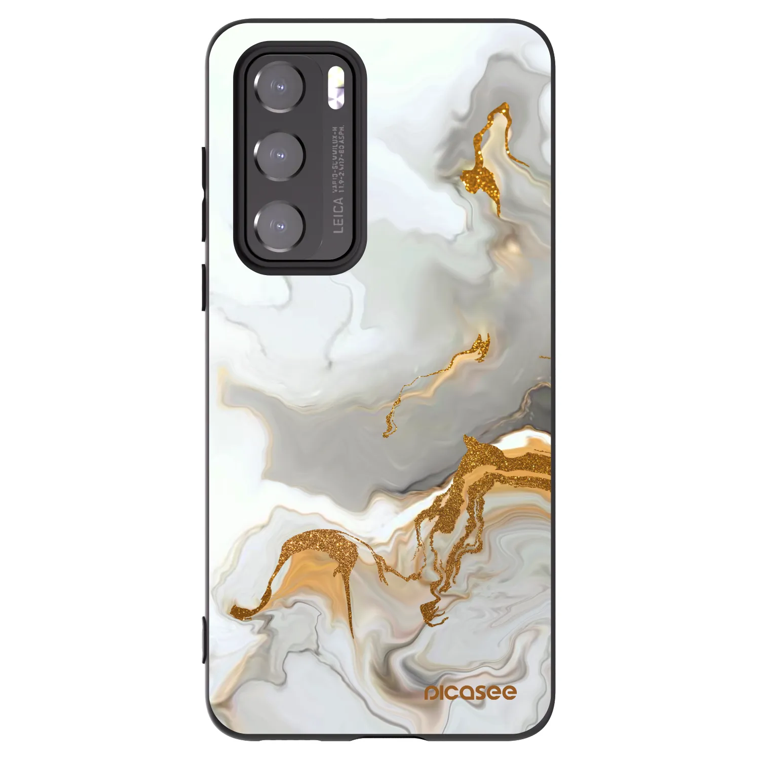 Picasee silikonowe czarne etui na Huawei P40 - Her