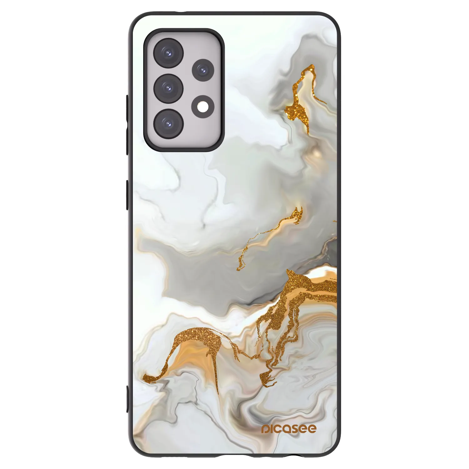 Picasee silikonowe czarne etui na Samsung Galaxy A52 5G A525F - Her