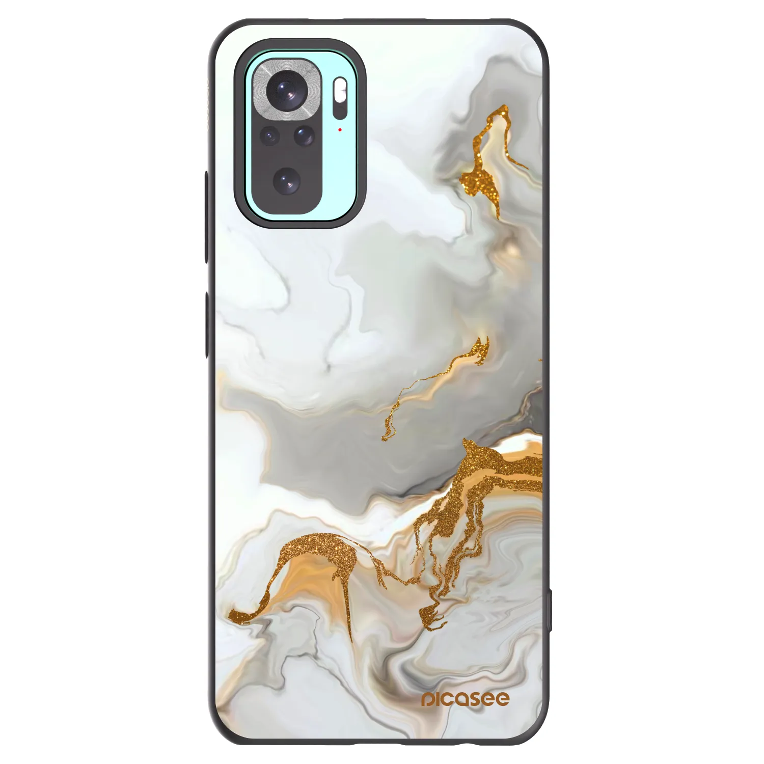 Picasee silikonowe czarne etui na Xiaomi Redmi Note 10 Pro - Her